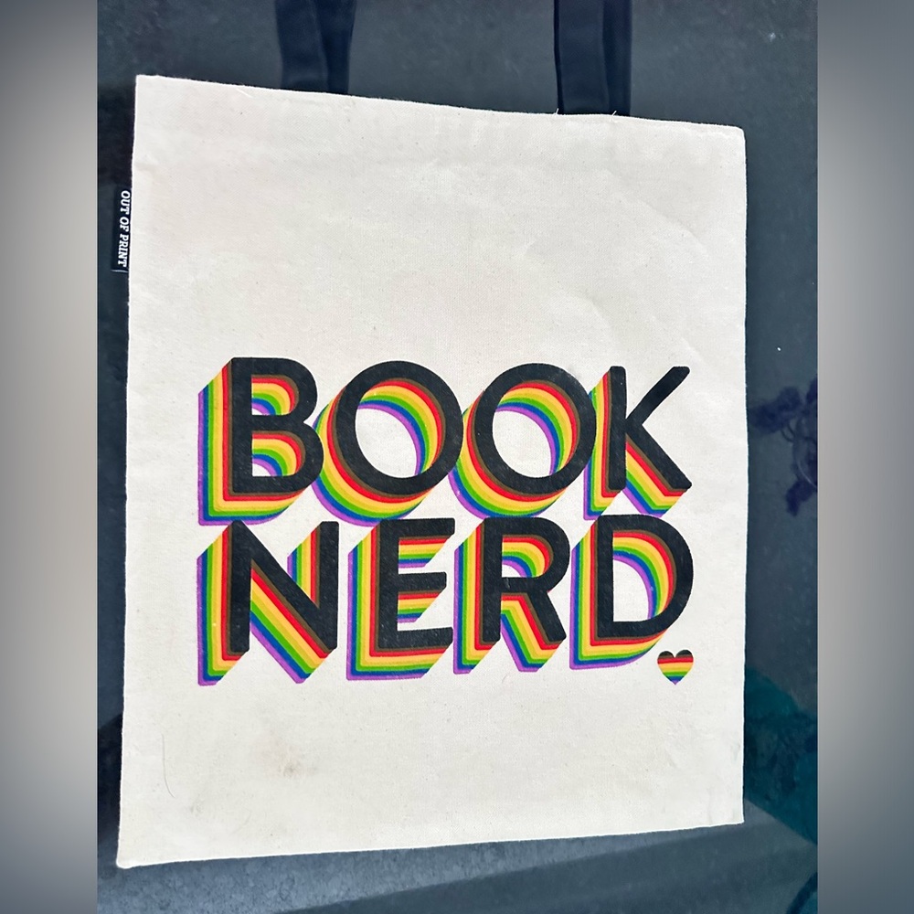“Book Nerd” 🌈 tote bag